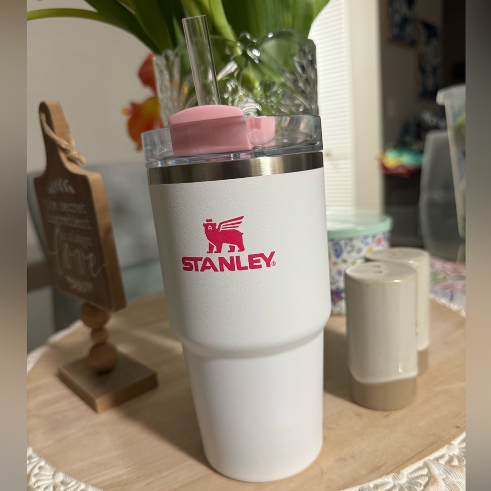Stanley x Target 20 oz Tumbler (White & Pink)